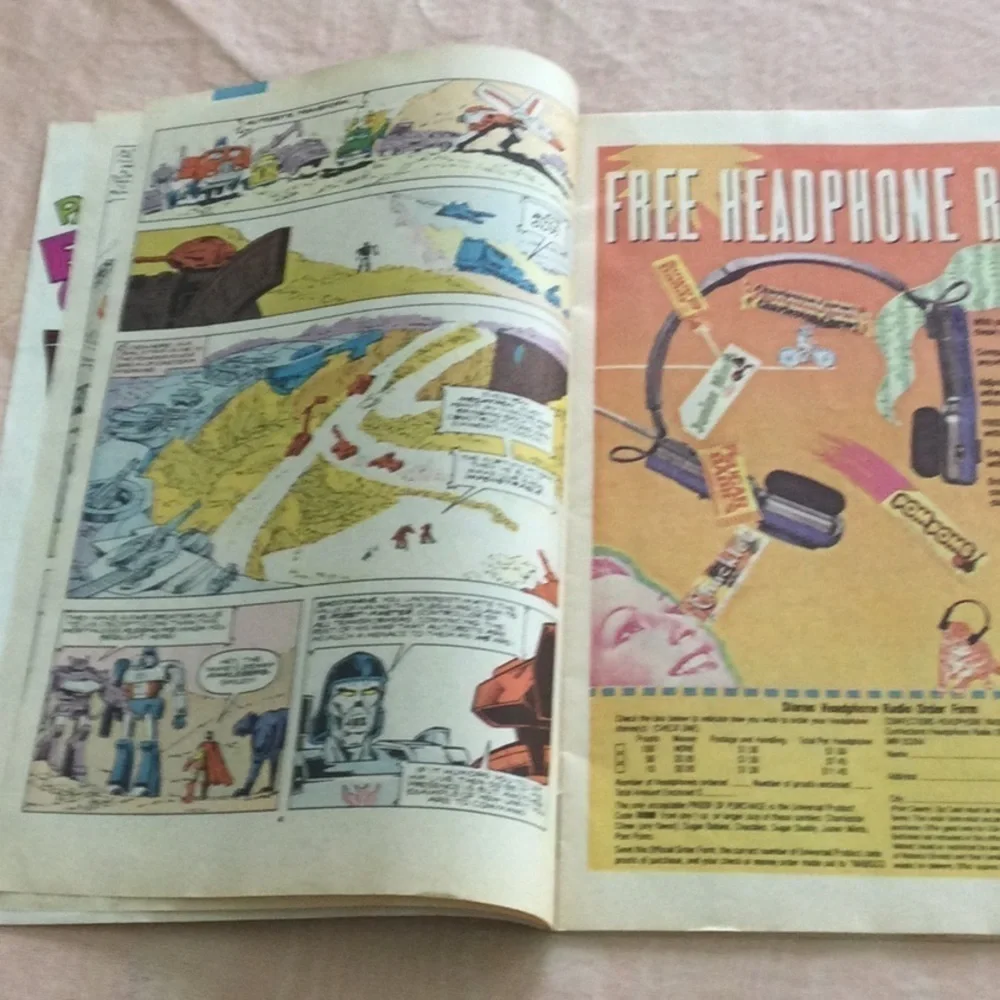 Marvel 25th Anniversary Comic Book The Trans Formers year 1984